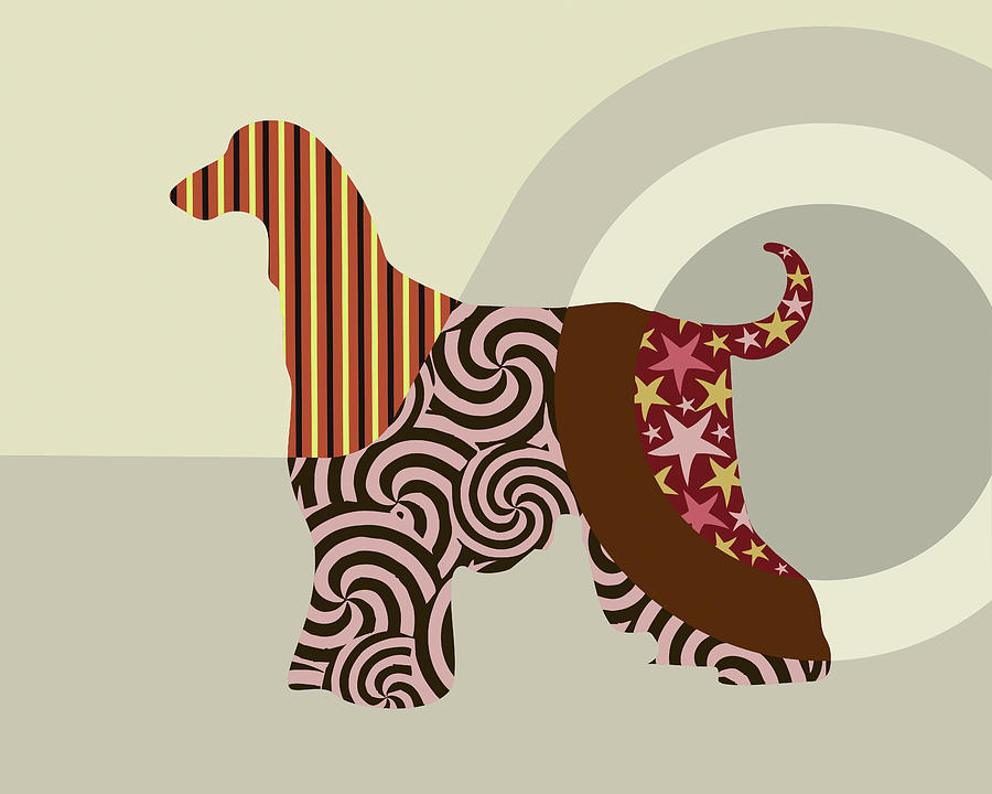 Animal Digital Art - Afghan Hound Dog by Lanre Adefioye Animal Digital Art - Afghan Hound Dog by Lanre Adefioye