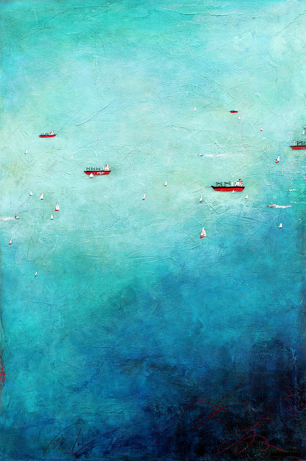 Afloat Painting by Barb Pearson