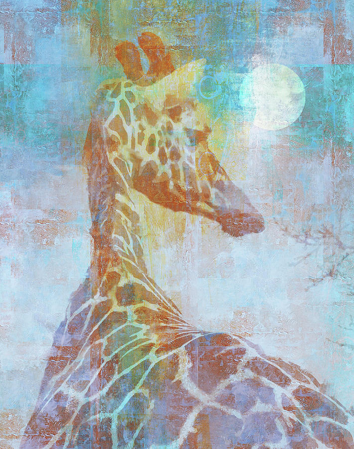 Africa Giraffe Mixed Media - Africa Giraffe by Greg Simanson