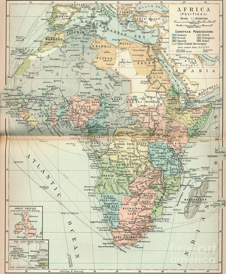 Africa Political, C1902, 1903 Drawing by Print Collector