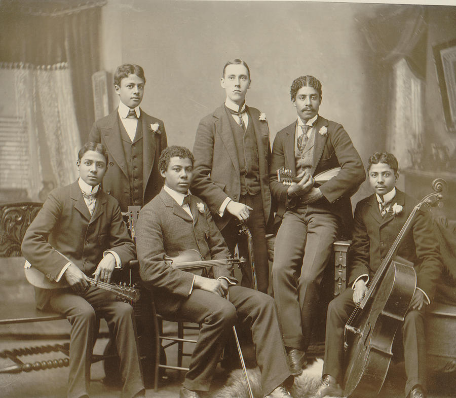 African American Chamber Music Group with a white player as well is the Summit Avenue Ensemble Painting by African American Chamber Music Group with a white player as well is the Summit Avenue Ensemble Painting by