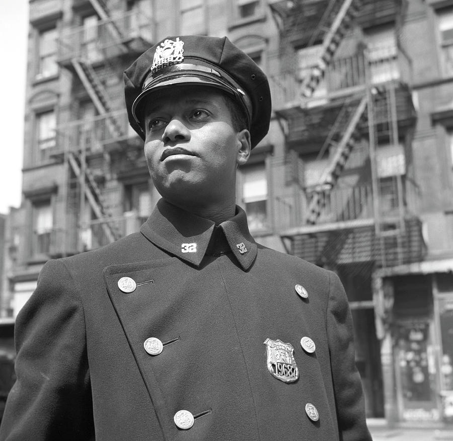 African American New York, New York. Policeman no. 19687 Painting by Unknown