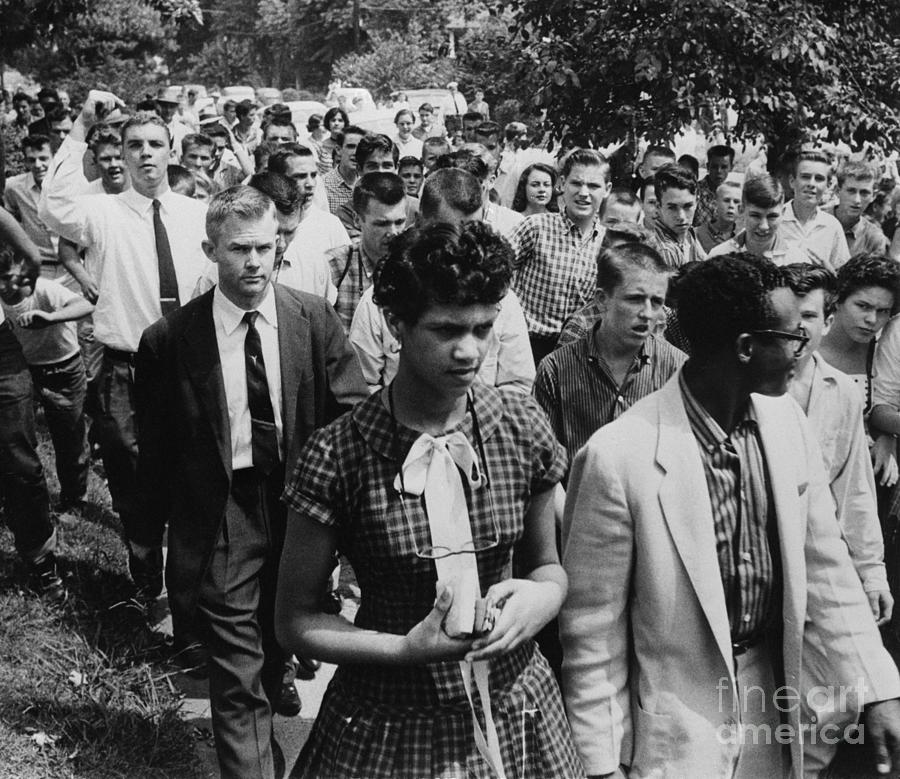 African American Student Followed Photograph by Bettmann