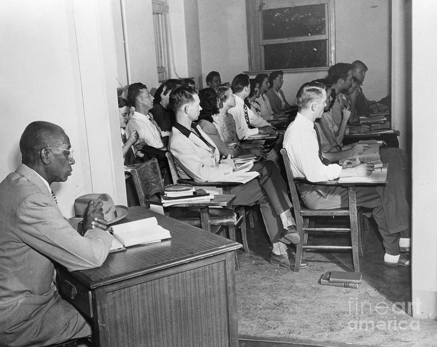 African American Student Sits Photograph by Bettmann