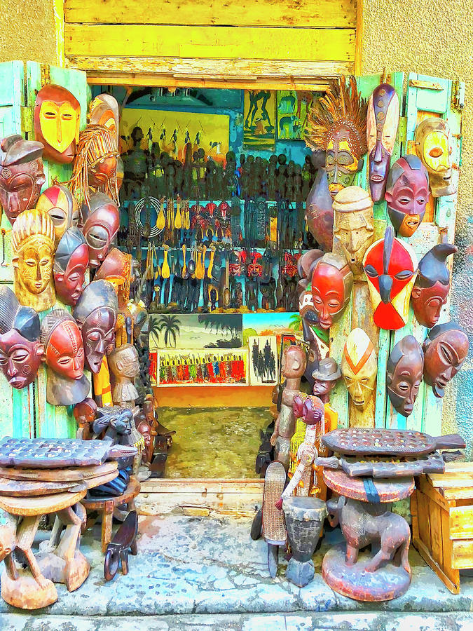 African Art Shop Photograph by Dominic Piperata - Fine Art America