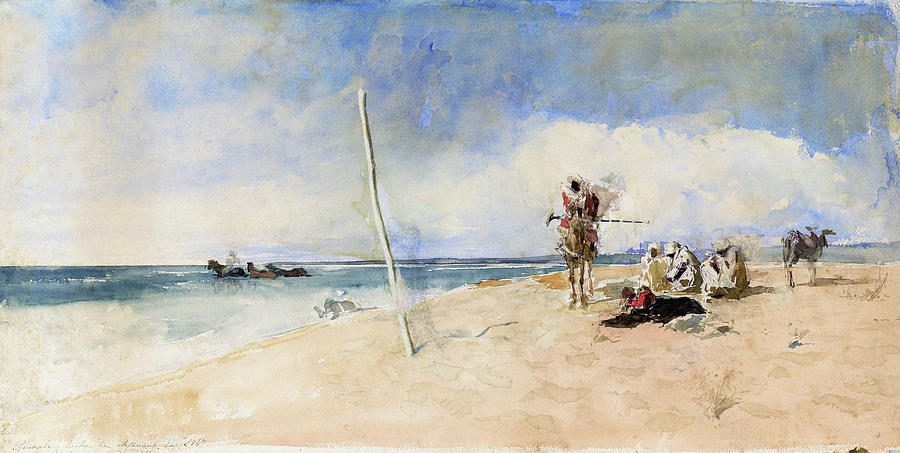 Mariano Fortuny Painting - African Beach - Digital Remastered Edition by Mariano Fortuny Mariano Fortuny Painting - African Beach - Digital Remastered Edition by Mariano Fortuny