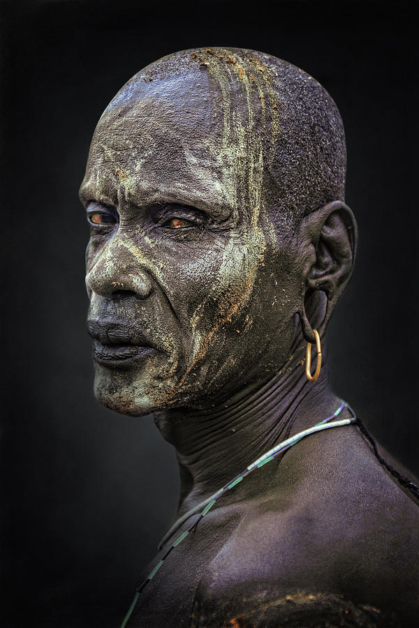 Ethiopia Photograph - African Portrait Mursi by Svetlin Yosifov