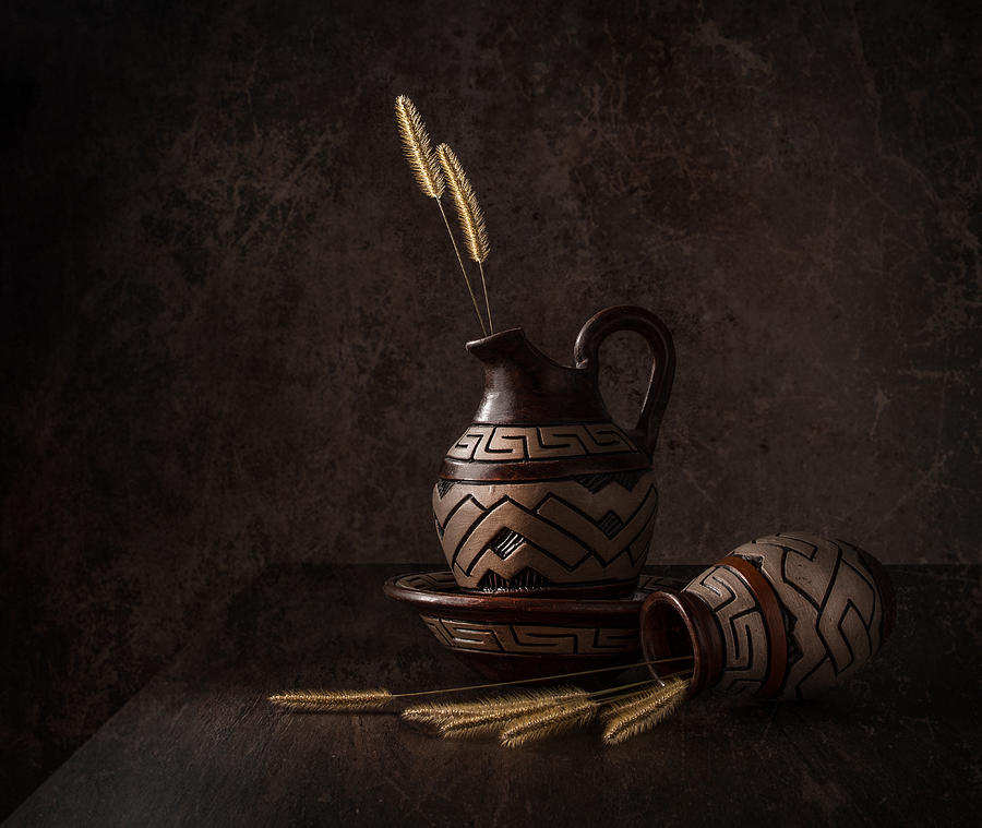 Still Life Photograph - African Pottery by Margareth Perfoncio