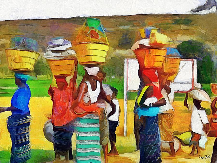 AFRICAN SCENES - Burden Bearers by Wayne Pascall AFRICAN SCENES - Burden Bearers by Wayne Pascall