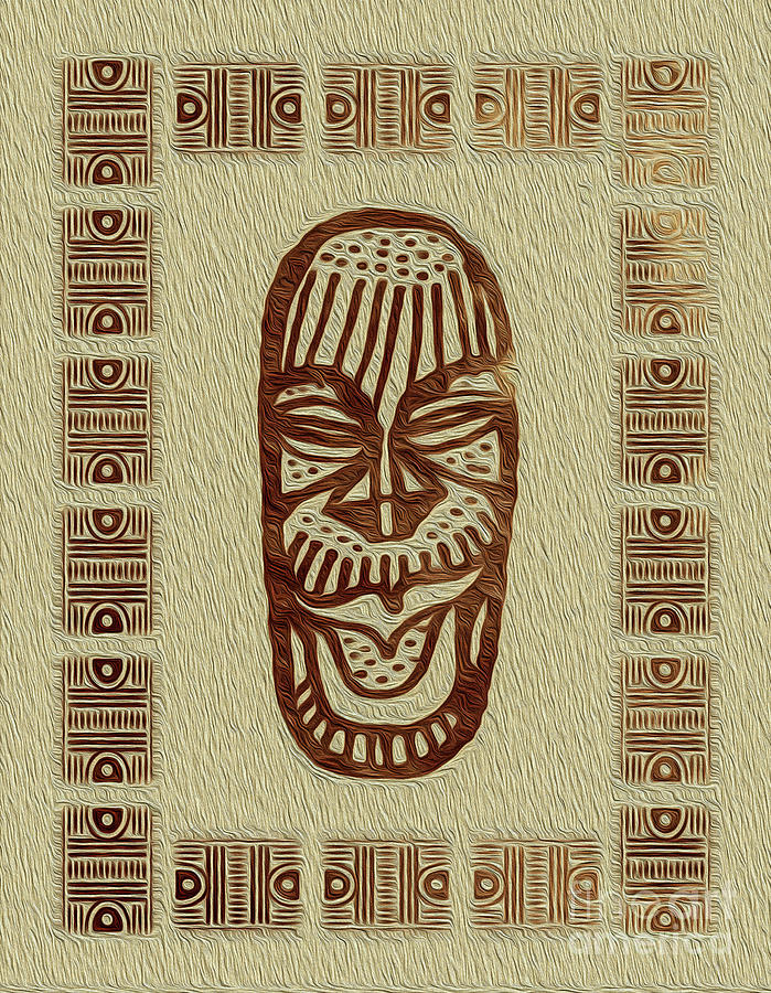 African Tribal Mask Expression 5  by Kenneth Montgomery