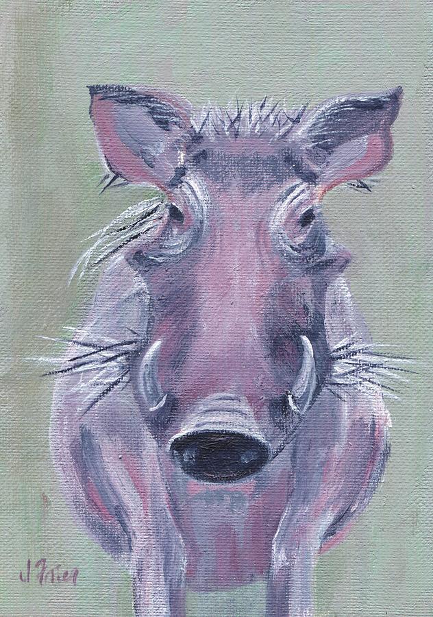 African Warthog Painting