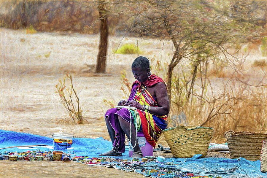 Maasai Woman By the Roadside by Kay Brewer Maasai Woman By the Roadside by Kay Brewer