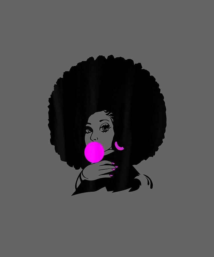 Afro Hair Tshirt Natural Hair Shirt African American Digital Art