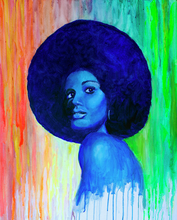 Afro Painting by Rick Mosher