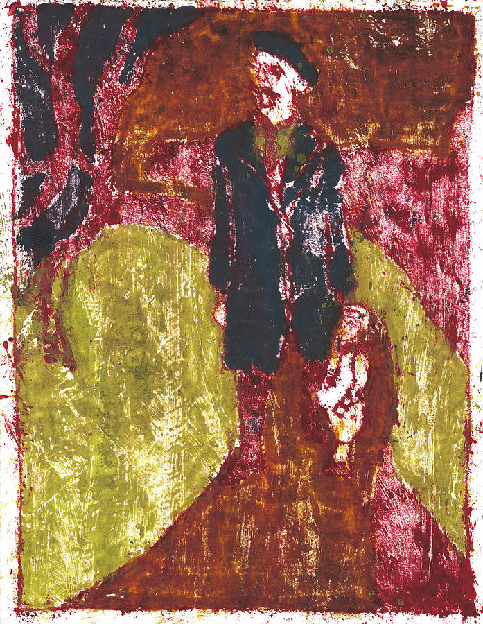 After Billy Childish Painting OTD 10 Painting by Edgeworth Johnstone