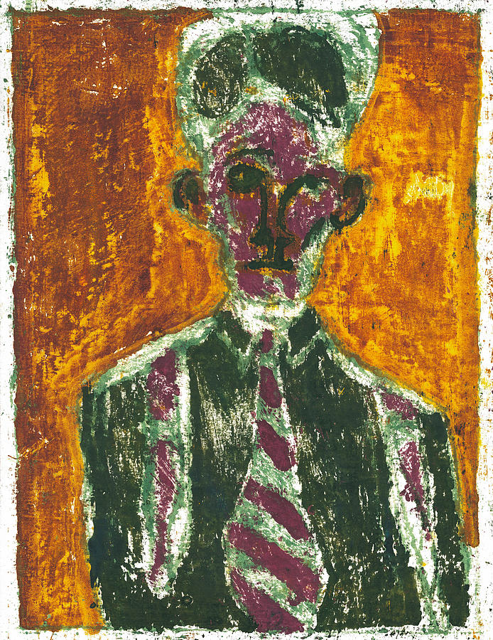 After Billy Childish Painting OTD 12 Painting by Edgeworth Johnstone