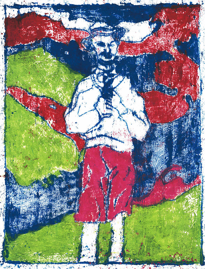 After Billy Childish Painting OTD 16 Painting by Edgeworth Johnstone