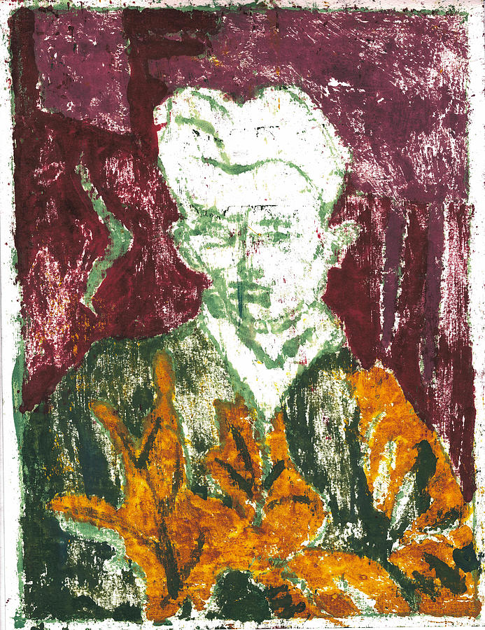 After Billy Childish Painting OTD 2 Painting by Edgeworth Johnstone