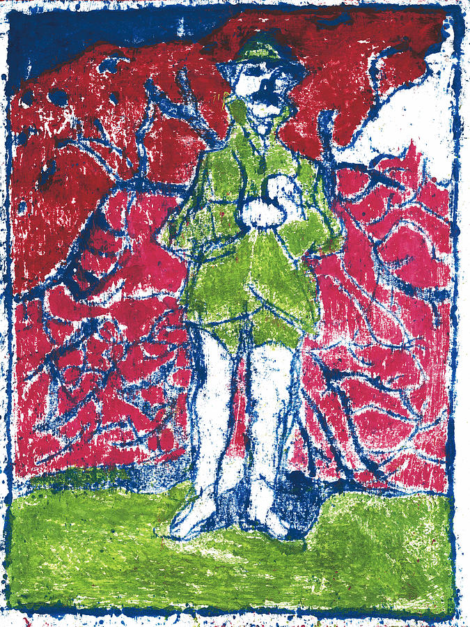 After Billy Childish Painting OTD 22 Painting by Edgeworth Johnstone