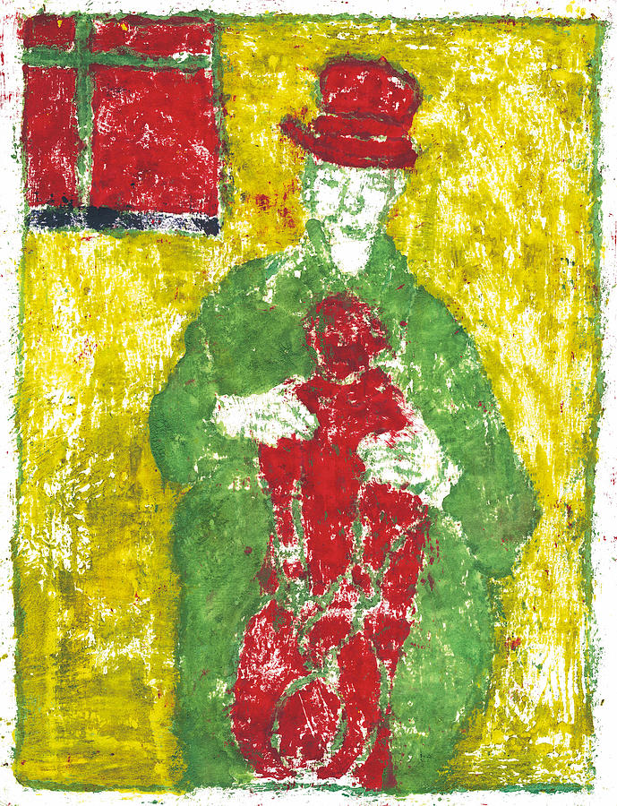 After Billy Childish Painting OTD 23 Painting by Edgeworth Johnstone