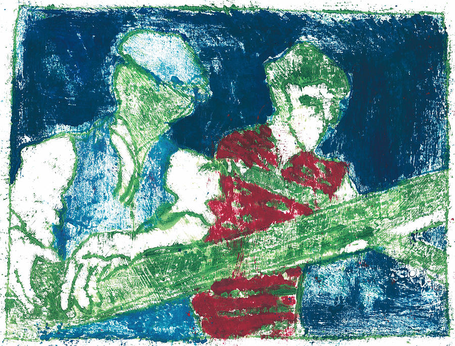 After Billy Childish Painting OTD 33 Painting by Edgeworth Johnstone