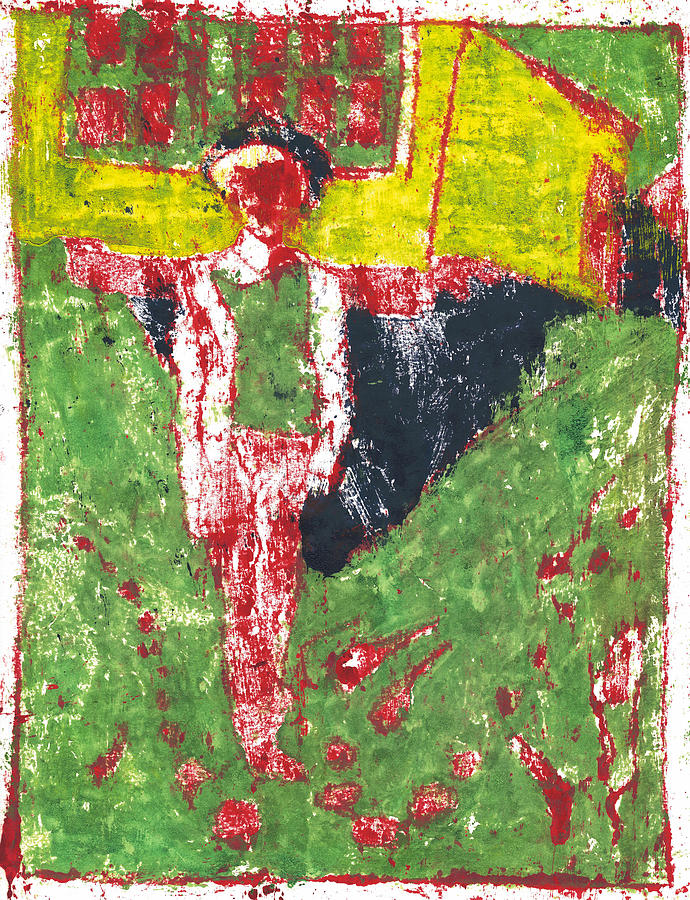 After Billy Childish Painting OTD 37 Painting by Edgeworth Johnstone