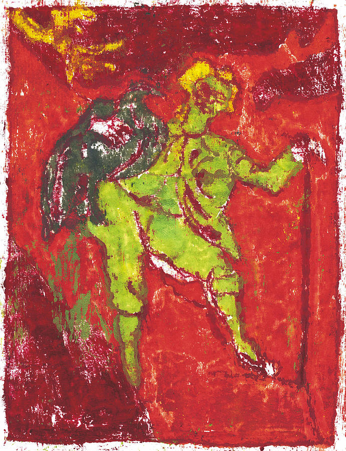 After Billy Childish Painting OTD 38 Painting by Edgeworth Johnstone