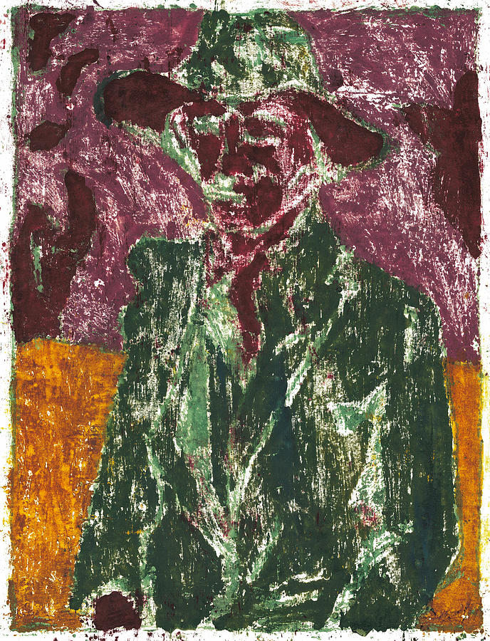 After Billy Childish Painting OTD 4 Painting by Edgeworth Johnstone