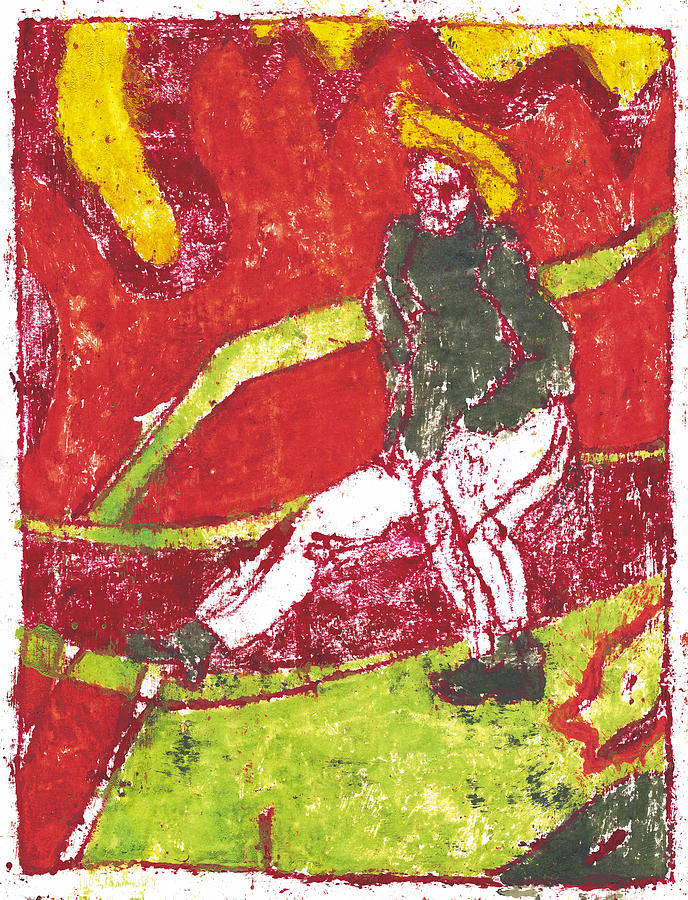 After Billy Childish Painting OTD 40 Painting by Edgeworth Johnstone