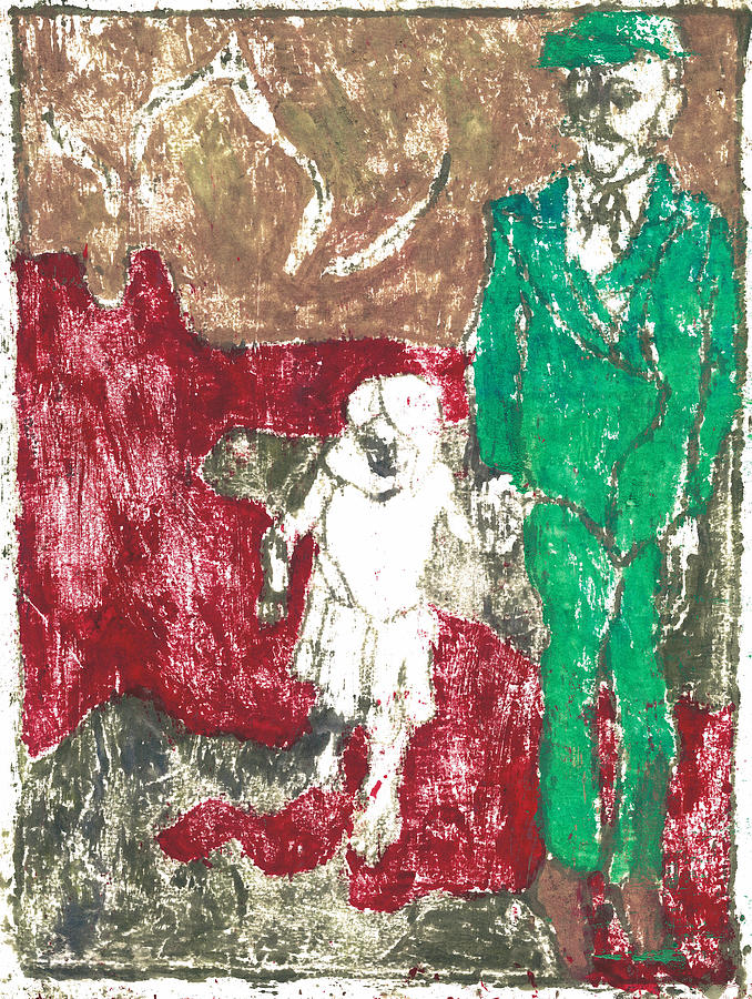 After Billy Childish Painting OTD 43 Painting by Edgeworth Johnstone