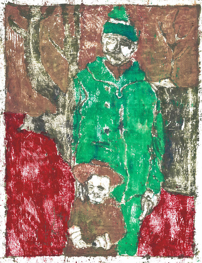 After Billy Childish Painting OTD 44 Painting by Edgeworth Johnstone