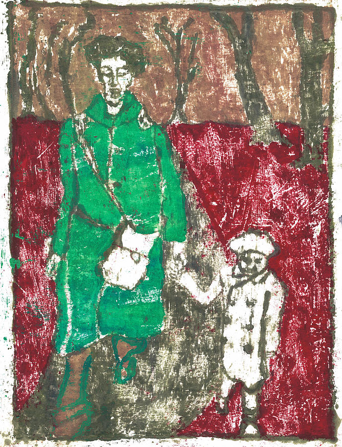 After Billy Childish Painting OTD 45 Painting by Edgeworth Johnstone