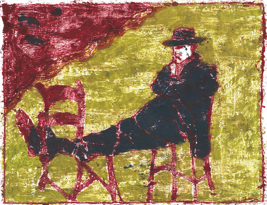 After Billy Childish Painting OTD 5 Painting by Edgeworth Johnstone
