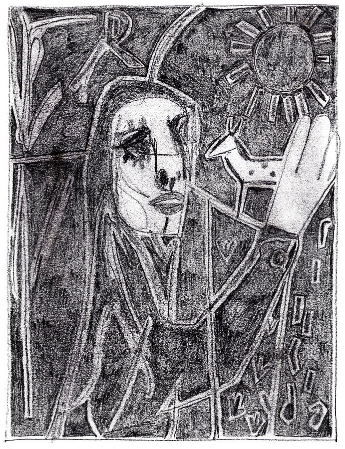 Heckels Horse Jr. Pencil Drawing 10 Drawing by Edgeworth Johnstone