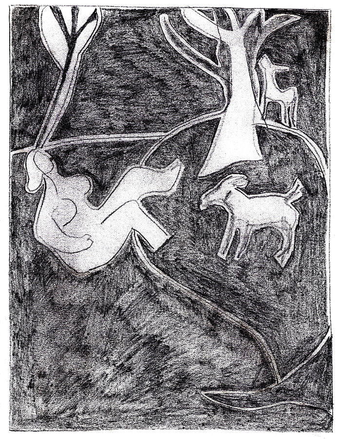 Heckels Horse Jr. Pencil Drawing 13 Drawing by Edgeworth Johnstone