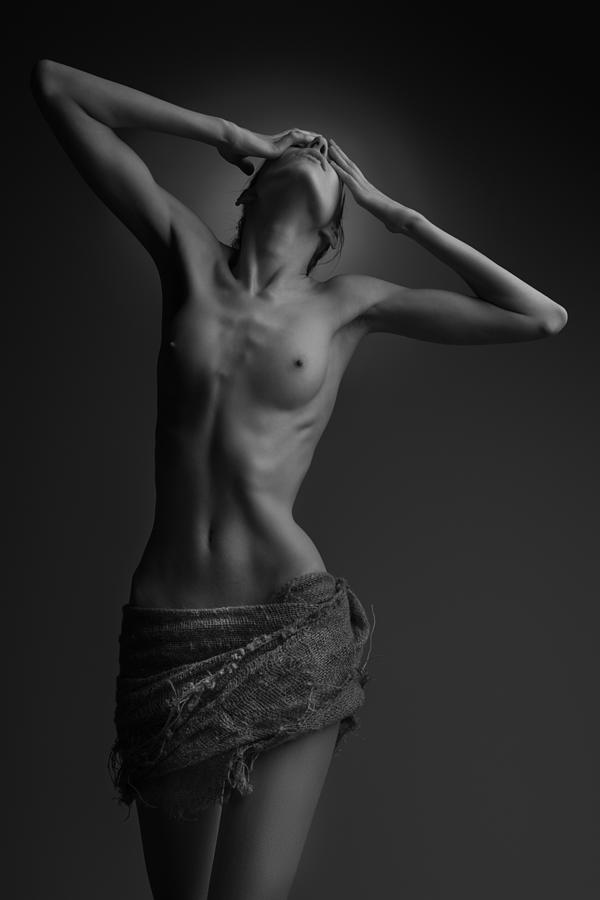 Nude Photograph - After Crucifixion by Aurimas Valevi?ius