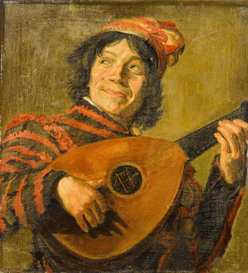 AFTER FRANS HALS  The Lute Player Painting by Frans Hals