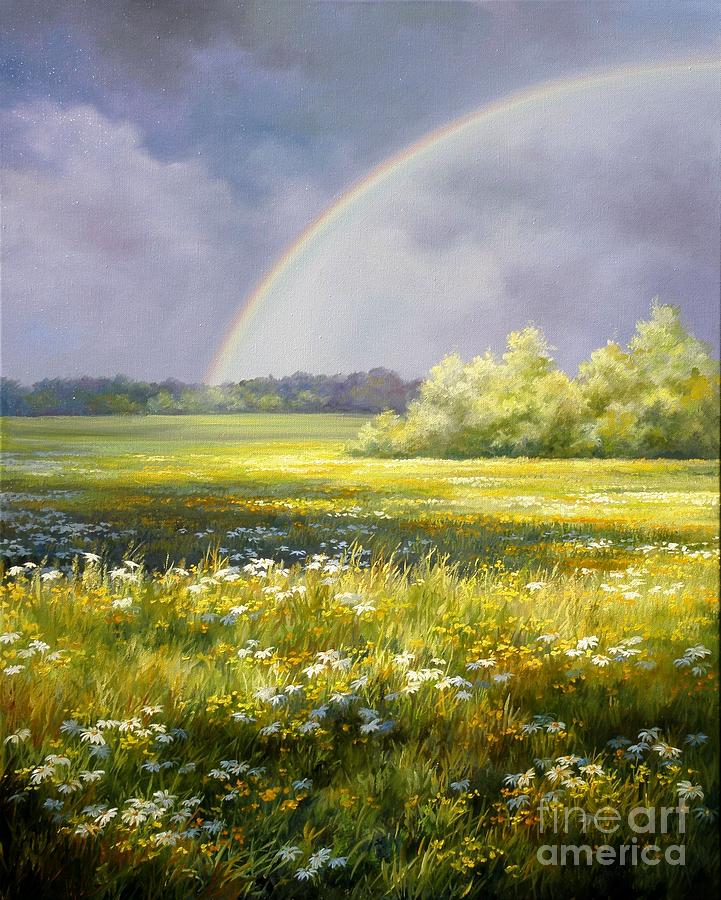 Summer Painting - After Summer Rain by Varvara Harmon