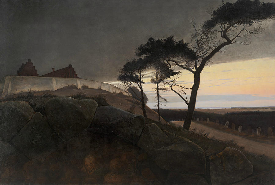 After Sunset Painting by Laurits Andersen Ring