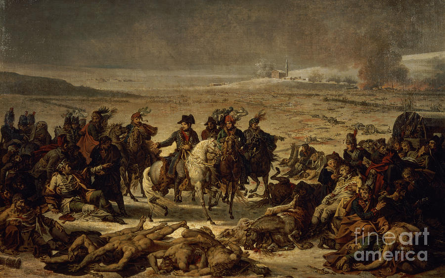 After The Battle Of Eylau, 9th February 1807 Painting By Charles 