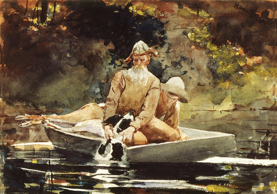 After the hunt by Winslow Homer 1892 Painting by Movie Poster Prints
