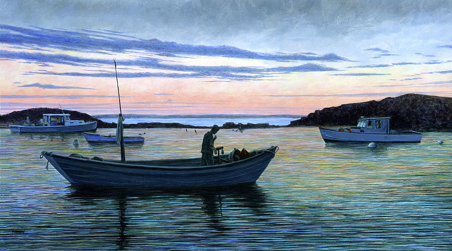 Boat Painting - After The Last Ride by John Morrow