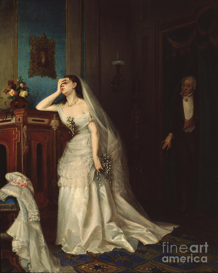 After The Marriage, 1874. Artist Drawing by Heritage Images