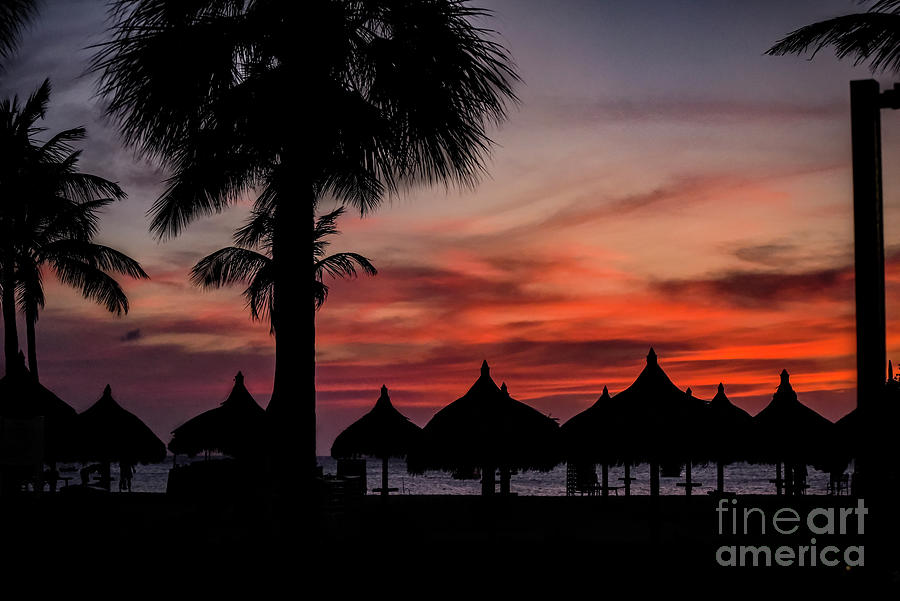 Aruba-after The Setting Sun Photograph by Judy Wolinsky