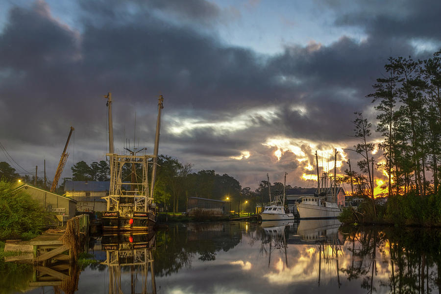 Boat Photograph - After the Storm Sunrise by Cindy Lark Hartman