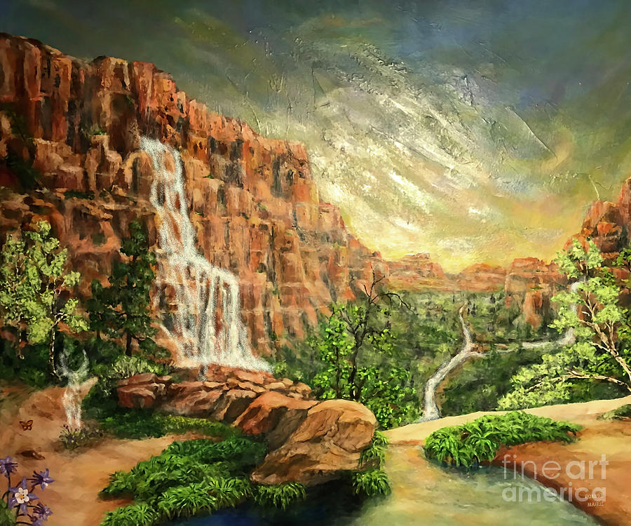 After the Storm Zion Painting by Bonnie Marie
