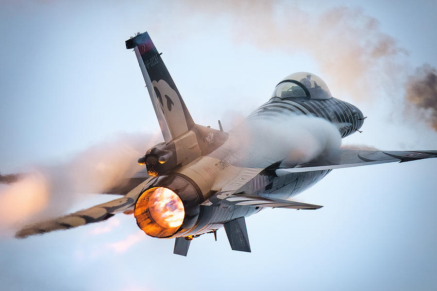 Jet Photograph - Afterburner by Piotr Wrobel