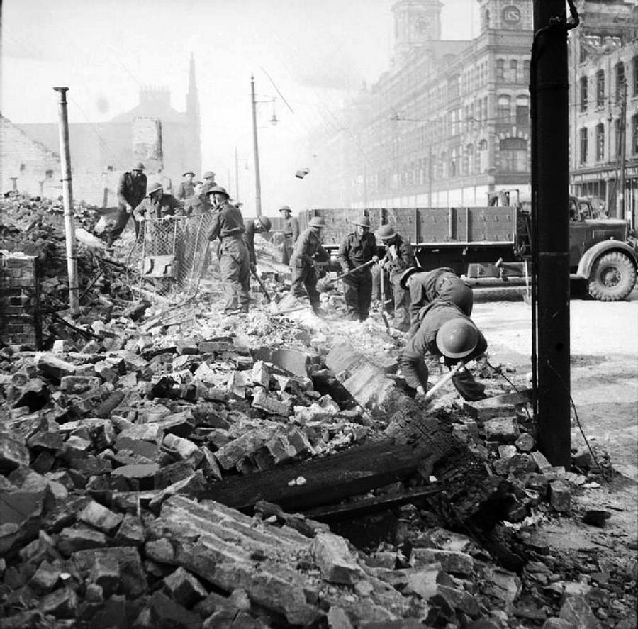 Nature Painting - Aftermath of the Belfast Blitz, Spring 1941 by Celestial Images
