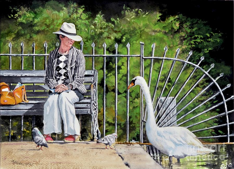 Afternoon Conversation Painting by Jeanette Ferguson