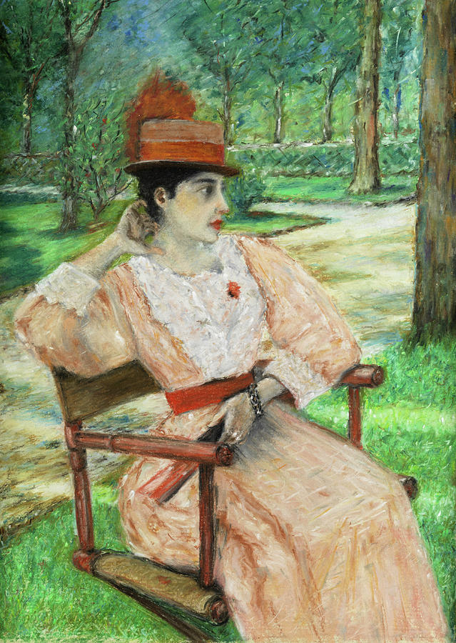 William Merritt Chase Painting - Afternoon in the Park by William Merritt Chase